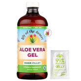 Lily Of The Desert gel aloe interne filtre: bouteille; bien-être digestif potentiel.