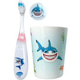 Brosse à dents Lily's Home pour enfants avec mode requin et lumière clignotante.