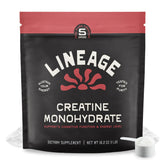 Lineage Provisions créatine micronisée avec sel de mer en bouteille, mélange facile.