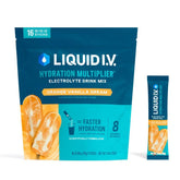 Liquid I.V. Hydration Multiplier Orange Vanilla Dream, sachet prêt à mélanger pour une hydratation rapide
