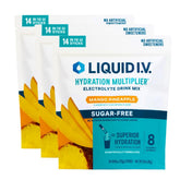 Liquid I.V. Hydration Multiplier Sans Sucre mangue-ananas emballage poche pratique pour transport