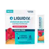 Liquid I.V. Hydration Multiplier sans sucre en dosette, pratique après l'entraînement.