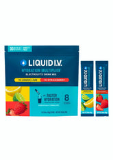 Sachets Lemon-Lime Liquid I.V Hydration, fraîcheur pratique pour activité physique.
