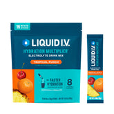 Liquid I.V. Hydratation Multiplier Tropical Punch en sachet individuel, pratique pour l'hydratation en déplacement