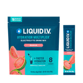 Liquid I.V. Hydration Multiplier Guava – sachet: hydratation rapide et pratique en déplacement.