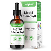 LIQUIDHEALTH chlorophylle: bouteille en évidence, détox et énergie.