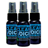 LIQUIDHEALTH Clear Voice: spray-bouteille menthe fraîche pour une hydratation rapide de la gorge.