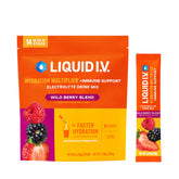 Liquid I.V. Hydration Multiplier en boîte, pratique pour hydratation rapide en déplacement