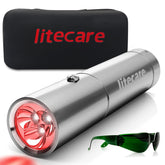 Litecare: lumière rouge sur corps et visage pour le confort potentiel.