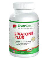 Livatone Plus – bouteille de capsules detox foie pour un soutien digestif.
