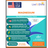 Patch Live To Shine pour le sommeil et relaxation musculaire après l'exercice.