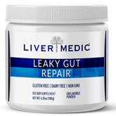 Liver Medic Réparation muqueuse intestinale — poudre non aromatisée facile à mélanger dans l’eau.