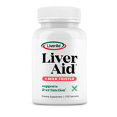 Liverite Liver Aid en gelules dans le flacon, peut soutenir la fonction hépatique et l'énergie.