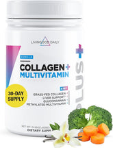 Livingood Daily Collagène Vanille, bouteille pratique pour consommation quotidienne.