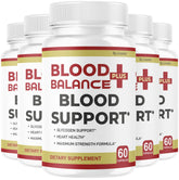 BloodBalance Plus – bouteille de pilules, soutien potentiel à l'énergie quotidienne.