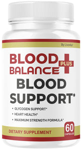 BloodBalance Plus bouteille avec gélules, soutien nutritionnel quotidien.