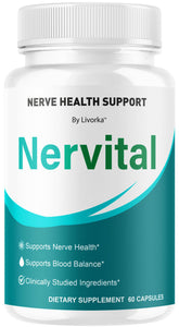 Nervital LIVORKA — flacon de capsules; soutien potentiel au mouvement quotidien.