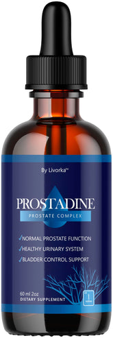 Gouttes LIVORKA Prostadine dans la bouteille, soutien potentiel au quotidien.