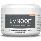 LMNOOP Crème Santé Intime Homme – flacon visible, soulagement discret et hydratant.