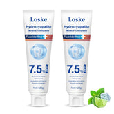 Loske dentifrice hydroxyapatite, tube visible, protection de l'émail et reminéralisation.