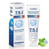 Loske Hydroxyapatite - emballage du produit, texture douce pour l'émail sensible.