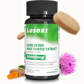 Losoki Détox Foie, bouteille vue avant, soutien potentiel du foie dans votre routine quotidienne.
