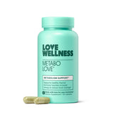 Love Wellness Metabolove: bouteille et étiquette lisibles pour une utilisation simple.