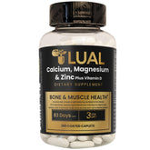 Bouteille LUAL Calcium Magnésium Zinc D3 pour un apport quotidien potentiel des os et des muscles