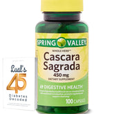 LUAL Cascara Sagrada – flacon de 100 capsules pour le confort digestif.