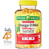 LUAL Omega-3 Mini – bouteille compacte pour l'apport quotidien en oméga-3.