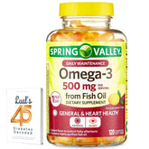 LUAL Omega-3: capsules huile-poisson faciles à avaler pour le bien-être quotidien.