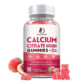 Gomme LUCNVEM Calcium citrate 1200 mg D3 en bouteille, absorption facilitée.