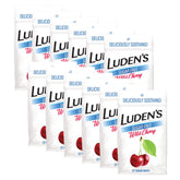Drops Ludens sans sucre cerise sauvage dans l'emballage, apaisant les irritations de gorge.