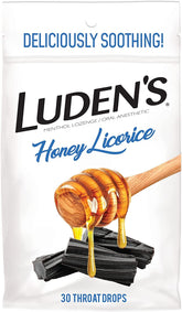 Ludens Hny Réglisse emballage 30ct, pratique pour emporter partout.