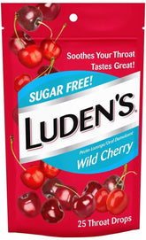 Ludens pastilles sans sucre cerise sauvage dans emballage refermable, pratique à la maison.