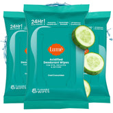 Lume Acidified Deodorant Wipes, emballage pratique pour usage nomade.