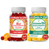 Lunakai B12-D3 gummies en bouteille, énergie quotidienne facilitée.