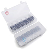 Boîte LYKKEKOI pour lentilles en duo, rangement pratique pour deux yeux.