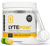 LyteLine électrolytes en poudre, minéraux marins, saveur citron-lime, hydratation naturelle.