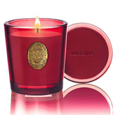 Bougie M&SENSE en soja naturelle, vue face, parfum durable pour une ambiance cosy.