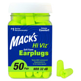 Bouchons Mack's visibilite haute jaune-vert : repérage rapide et conformité