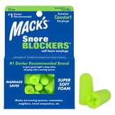 Mack's Snore Blockers – bouchons oreilles mousse douce pour une nuit plus calme