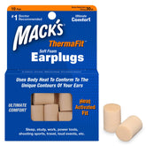 Mack's ThermaFit bouchons d’oreille dans l’emballage, pratique pour le voyage