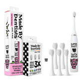 Made by Dentists - brosse-enfant-guépard-design, ludique et aide au brossage quotidien