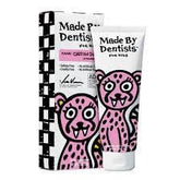 Made by Dentists Cheetah Dust Fraise, tube prêt à l’emploi pour enfants et brossage agréable.