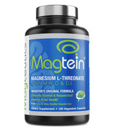 Magceutics Magtein L-Threonate, bouteille de gélules favorisant concentration et mémoire.
