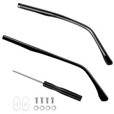 MAGICLULU bras de lunettes en métal noir, remplacement fiable pour vos lunettes.