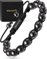 Bracelet MagnetRX en hématite 8mm pour un look élégant et équilibré.