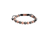 MagnetRX: bracelet magnétique en hématite et cuivre, 8mm, pour équilibre et confort.