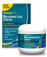 MagniLife Crème Jambes Relaxante—bouteille 120 ml prête à lisser les sensations nocturnes.